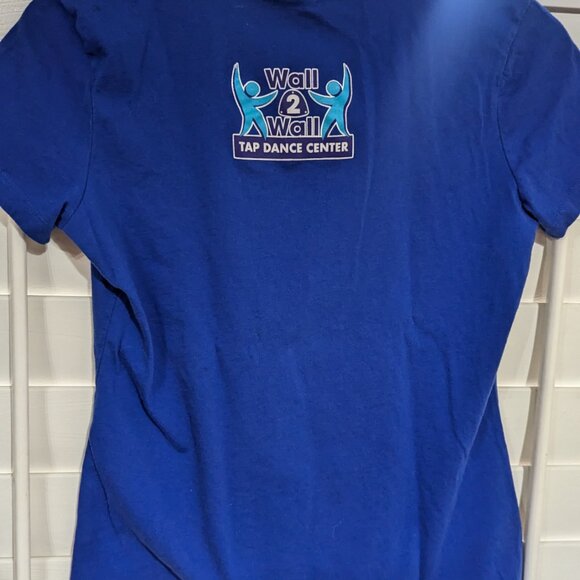May 25th is my holiday National Tap Dance Day Blue V-neck Size Small - Picture 4 of 6